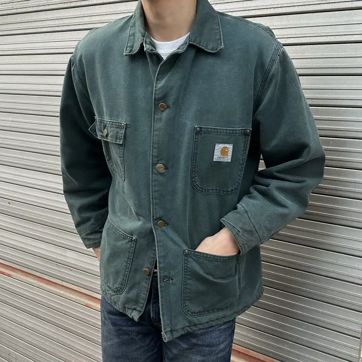 90's Calhart Chore Work Jacket L