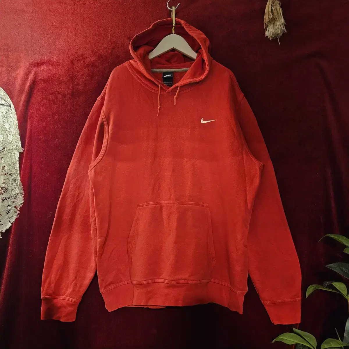 나이키(NIKE) 후드티셔츠 레드 XL size