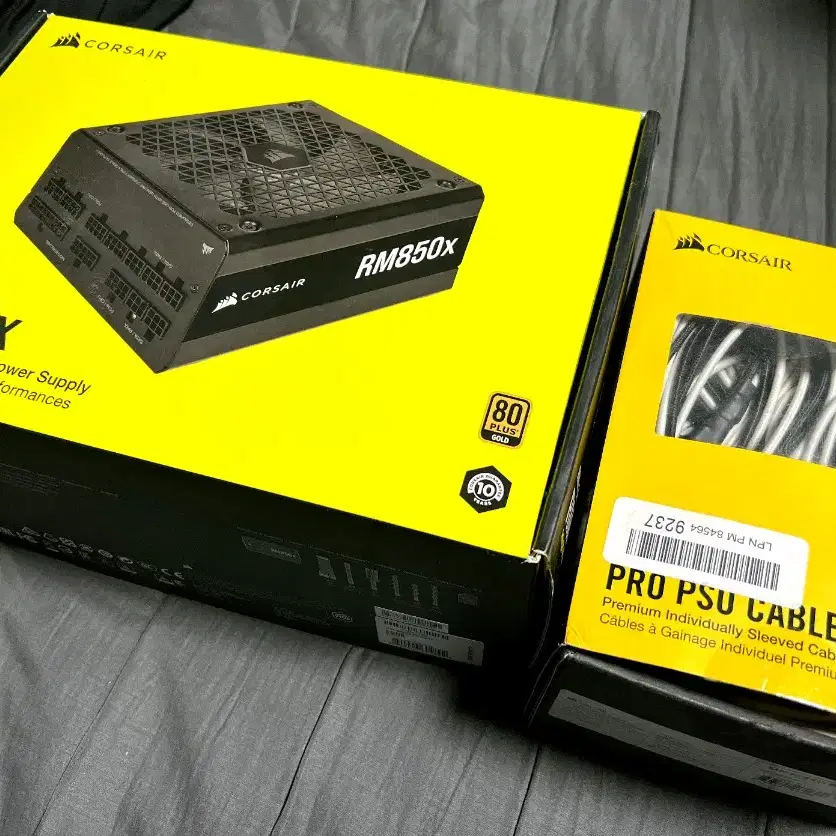 커세어 corsair RM850x 850w 파워 + 슬리빙 케이블키트