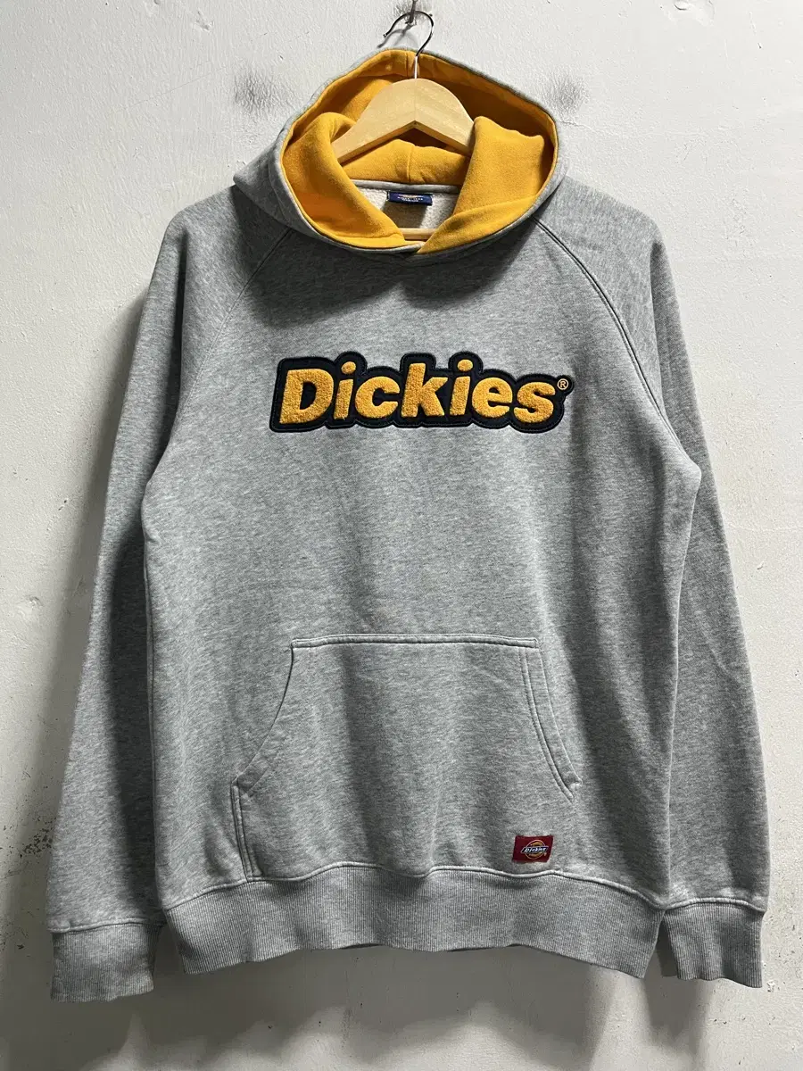 95-100 Dickies 디키즈 빅로고 그레이 기모 스웻 후드티 정품