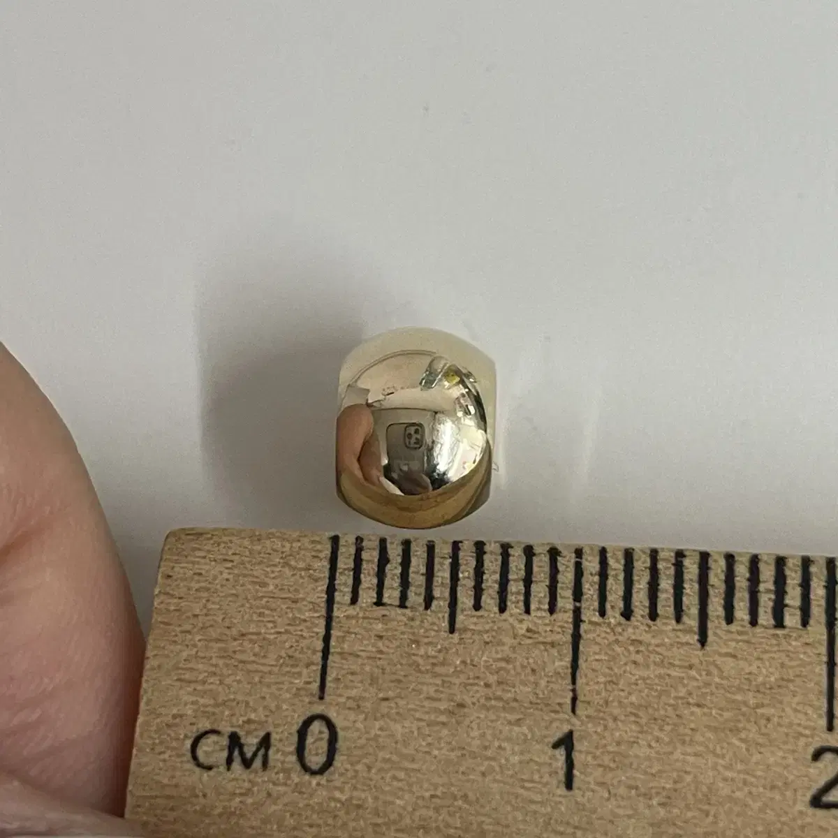 14k 폭7mm 링귀걸이