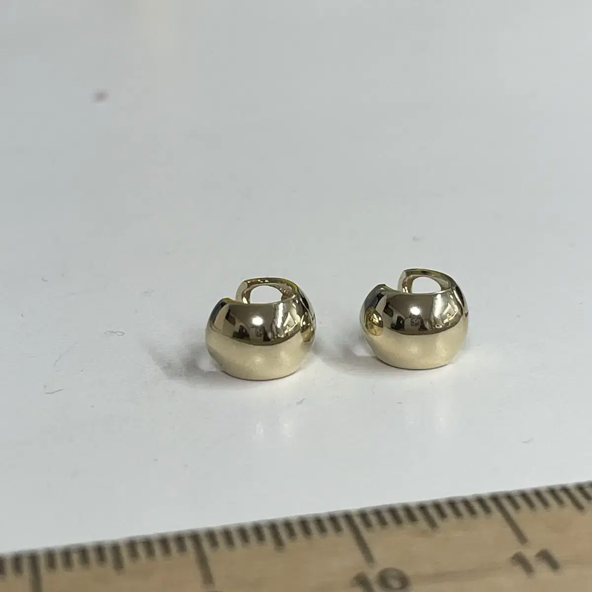 14k 폭7mm 링귀걸이