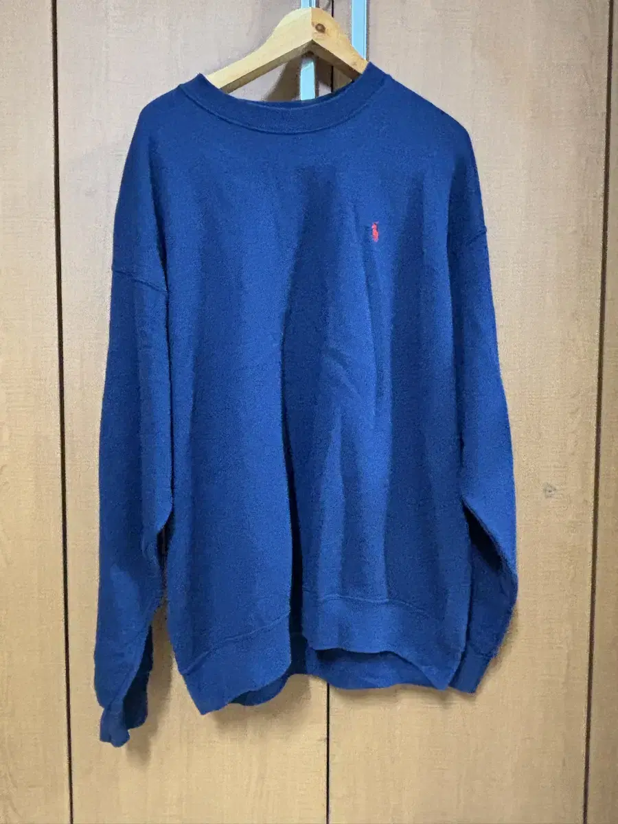 polo ralph lauren navy brushed 110size man to man 7만원