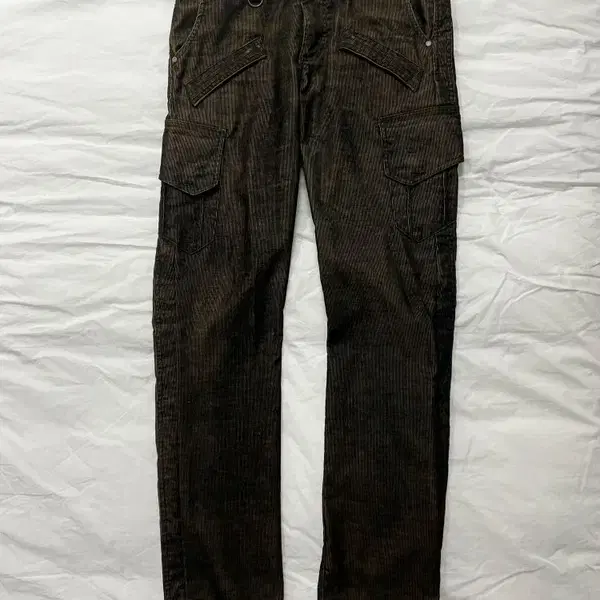 Semantic design cord cargo pants