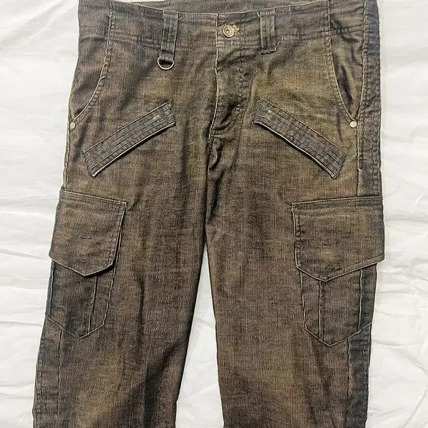 Semantic design cord cargo pants