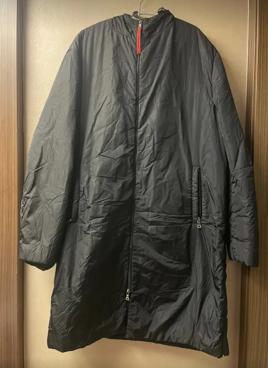 Prada Lightweight long puffer coat