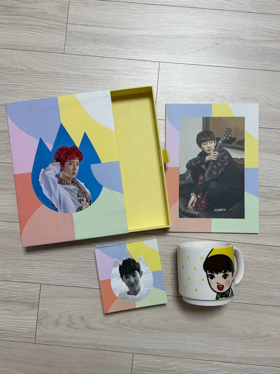Exo chanyeol Happy Lotto Box Notes Notepad Cup