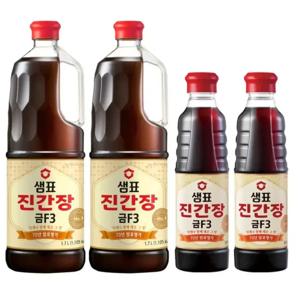 무료배송 번개최저가 샘표진간장금F3 1.7L2개+500ML2개