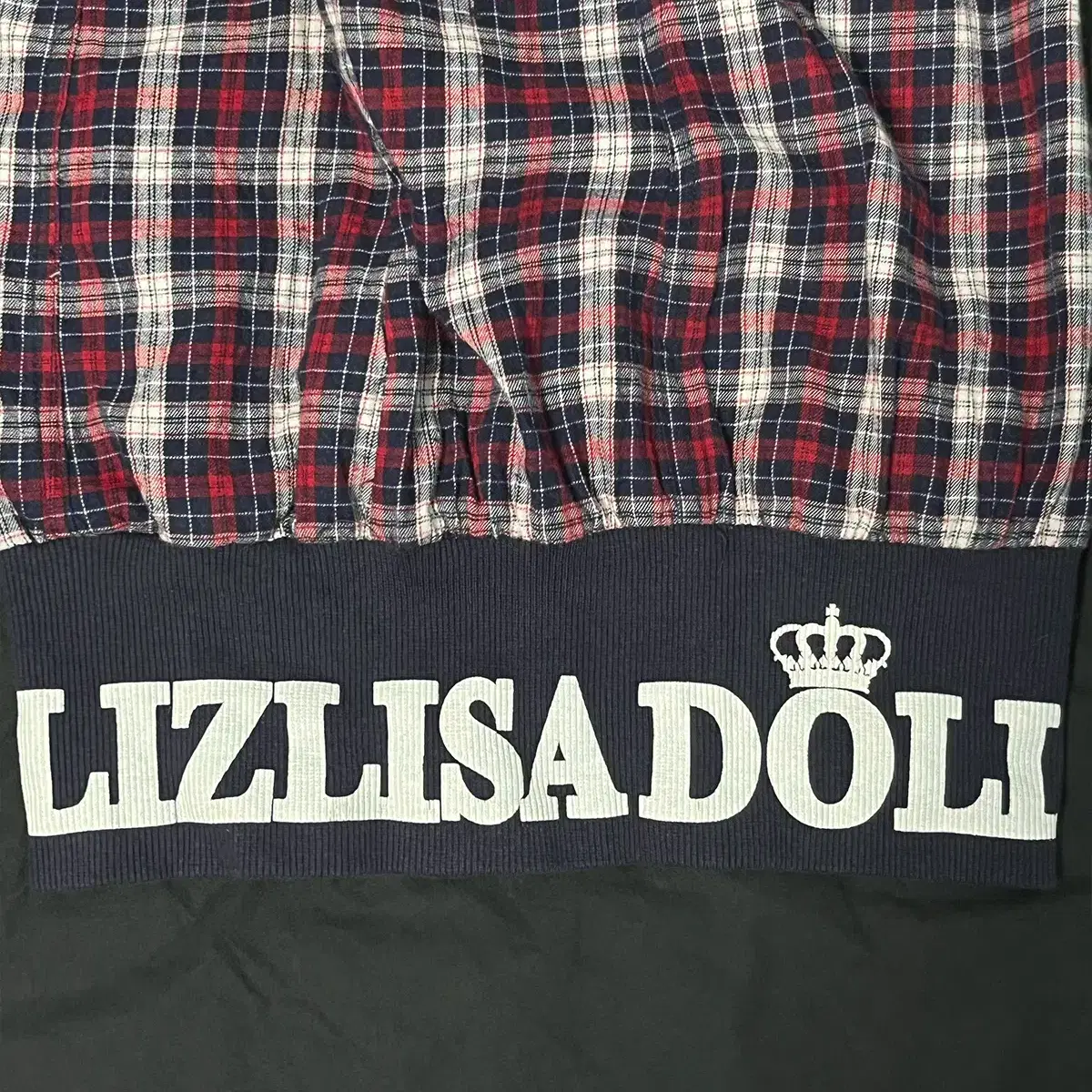 ( LIZ LISA ) FLANNEL LONG HOODIE SHIRT