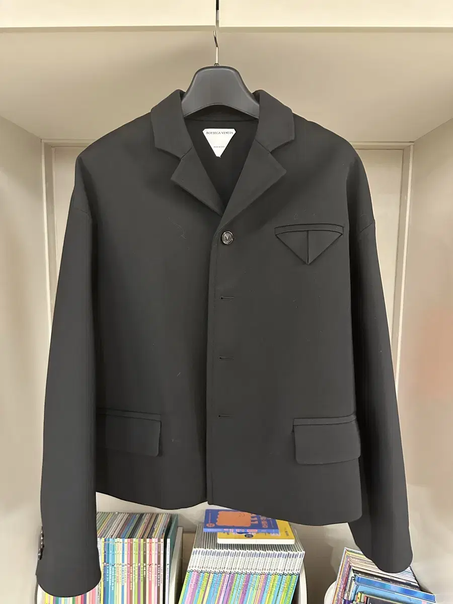 [50] Bottega Veneta Black Wool Jacket