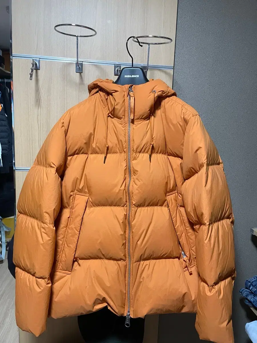 One-time use) Arquette down puffer jacket orange size L