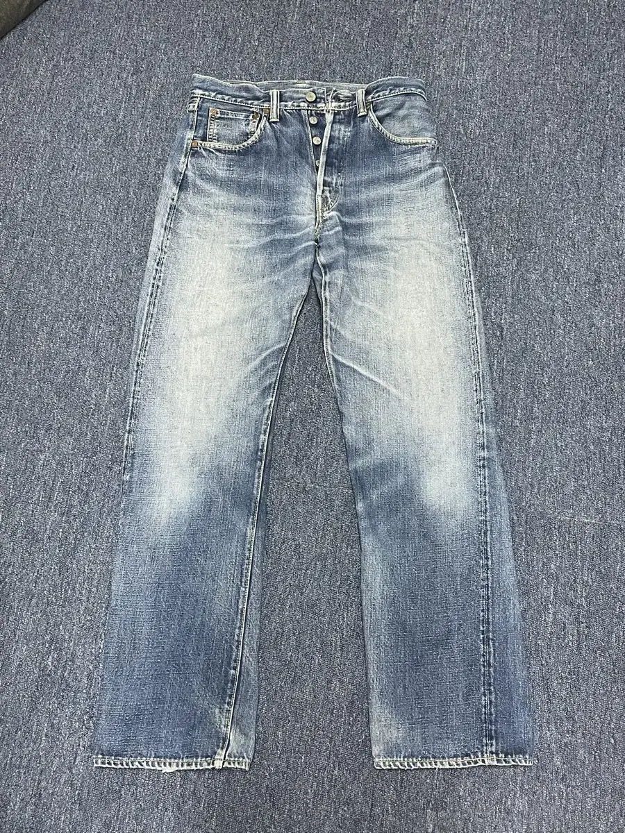 (30)Warehouse 1001 Used Wash Straight Fit Selvedge Denim Pants