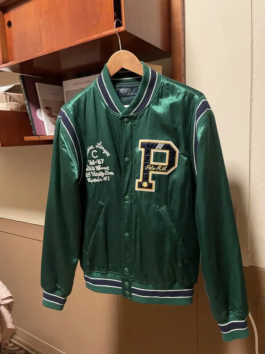 Polo Satin Baseball Jacket