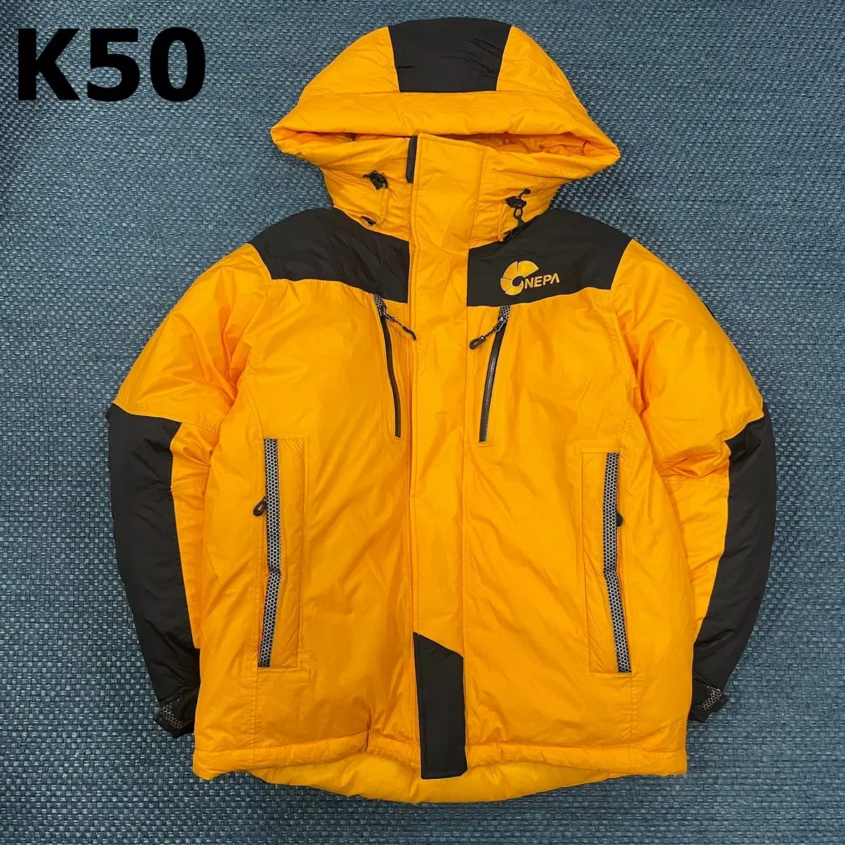 [S] Nepa Captain's Pile 800 Goose Down Padded Parka Yellow K50