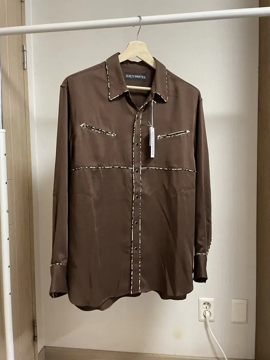 [M]WACOMARIA 23FW Western Shirt Brown