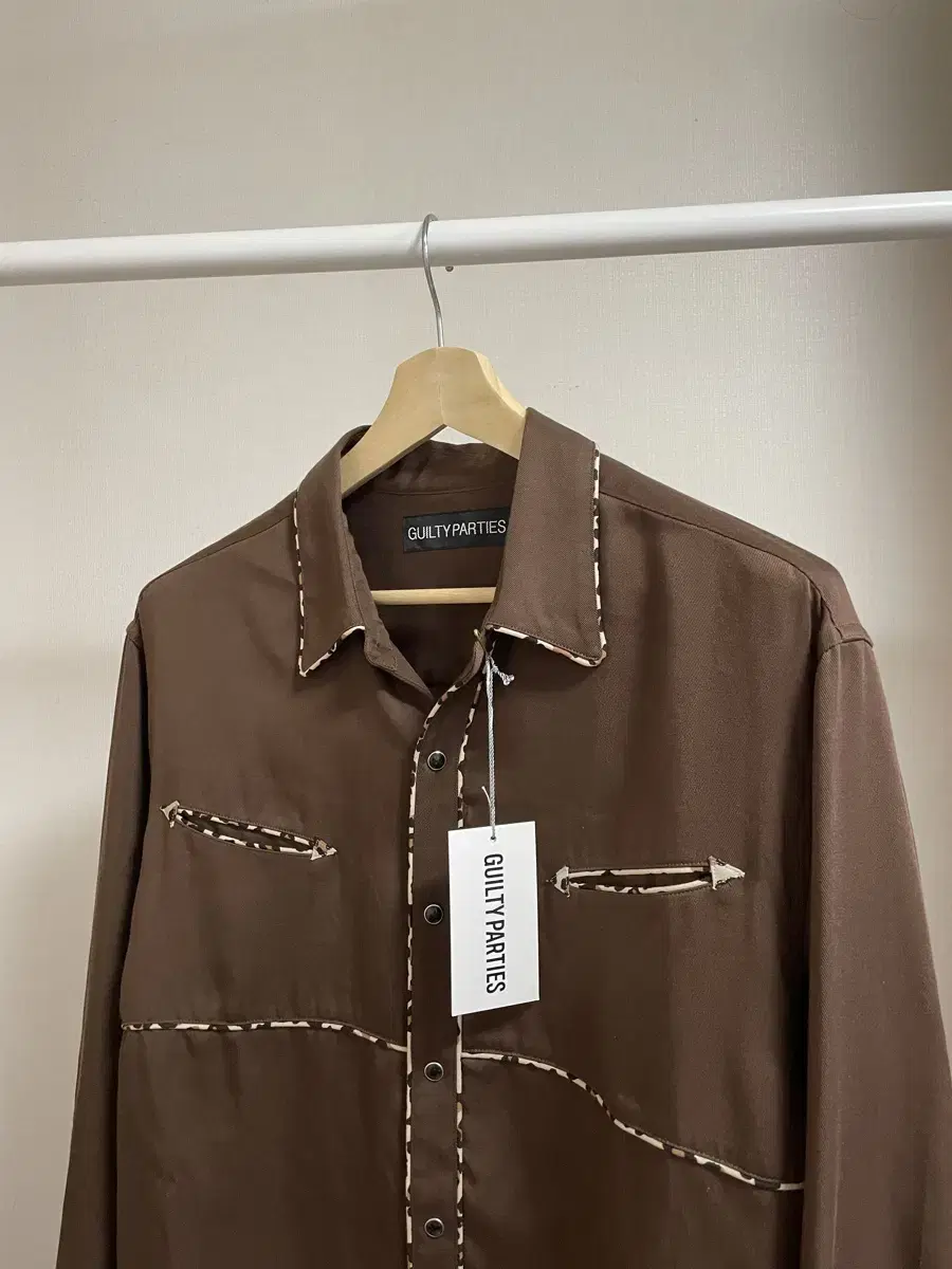 [M]WACOMARIA 23FW Western Shirt Brown