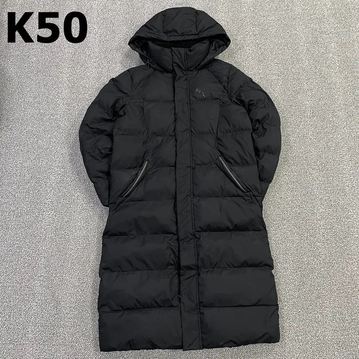 [S] PUMA Long Down Jacket Long Padded Black K50