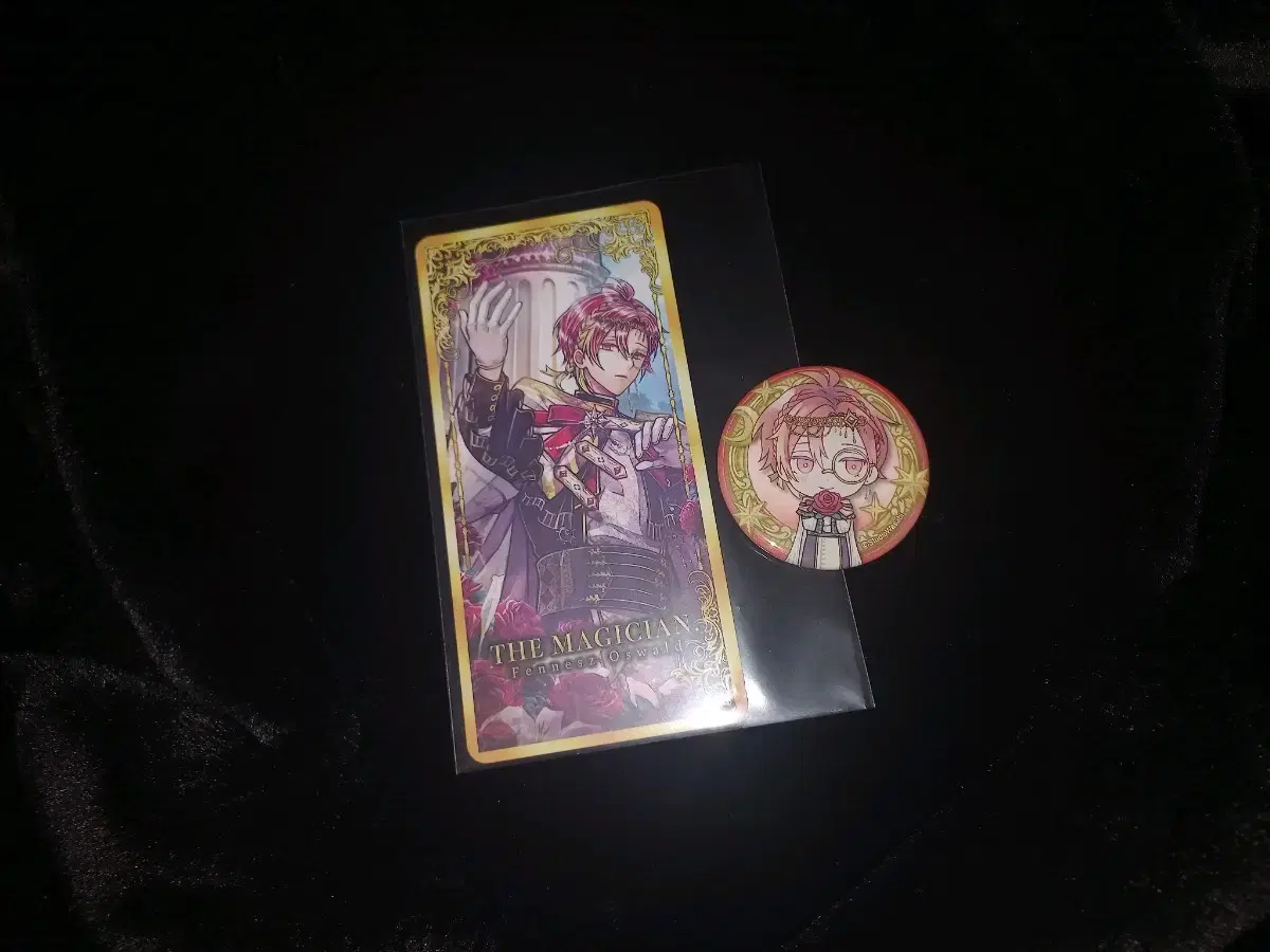 Akuneko Pennes 2nd Anniversary Tarot Card Can Badge