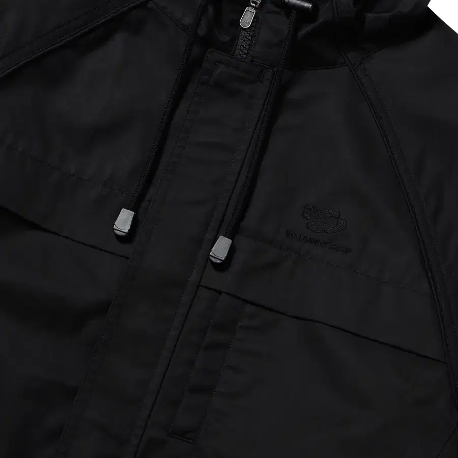 웰빙익스프레스 middle length windbreaker black