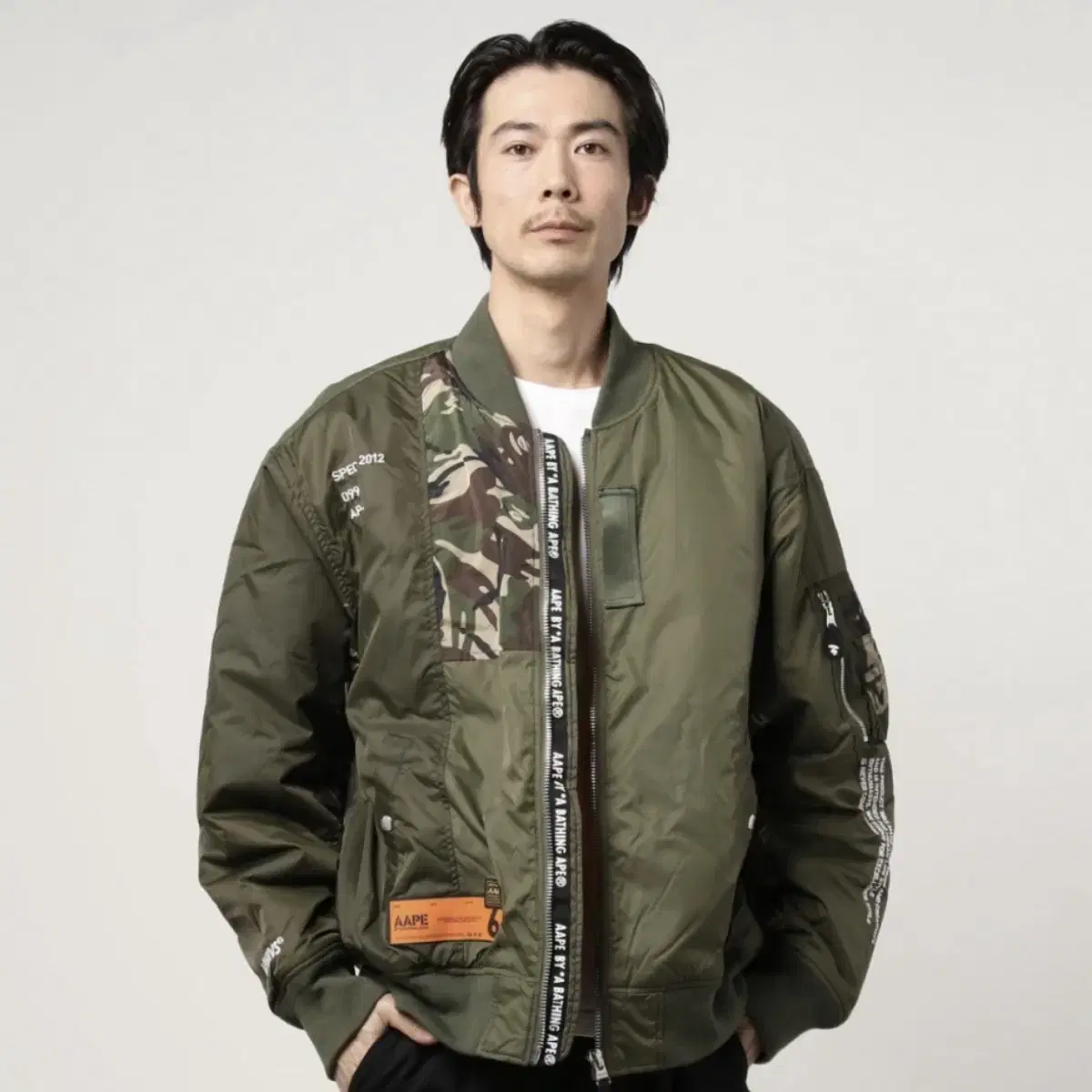 (새상품) 베이프 AAPE MA-1 항공점퍼 XL