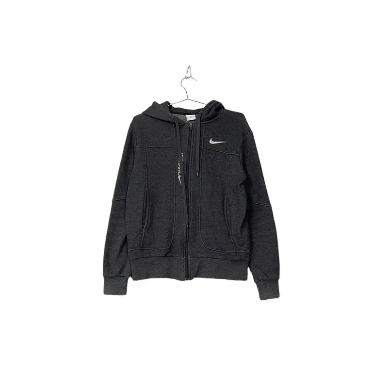 [Nike] Just Do It Grey Logo Hoodie Zip Up M