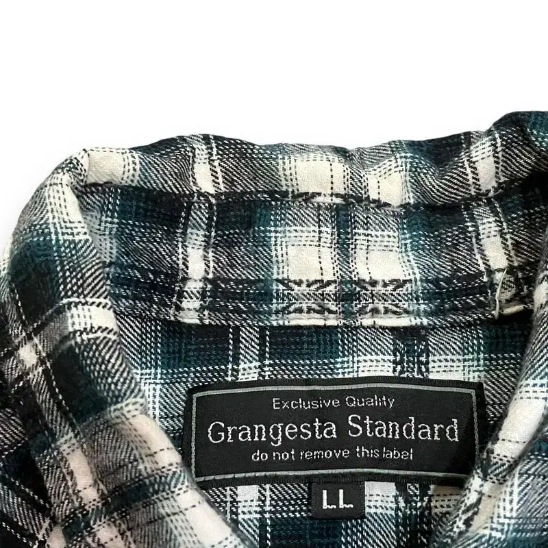 Grangesta Standard 펑크 체크 셔츠 y07565