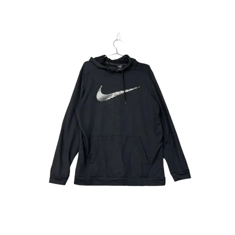 [Nike] DryFit BigSwoosh Functional Black Hoodie L