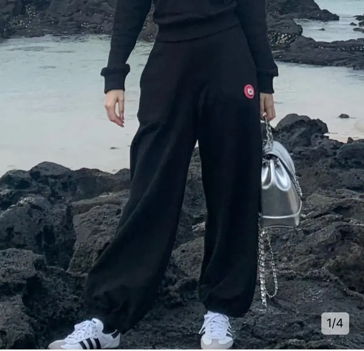 에즈이프 캘리 WIDE JOGGER PANTS BLACK