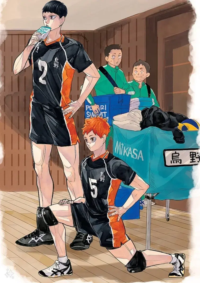 Haikyuu Gigajumping application limited acrylic Karasuno Jo Aoba, 3rd grade