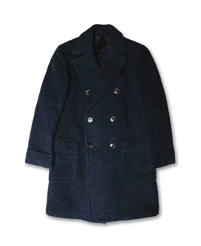 Lardini Dark Navy Casentino Double Coat