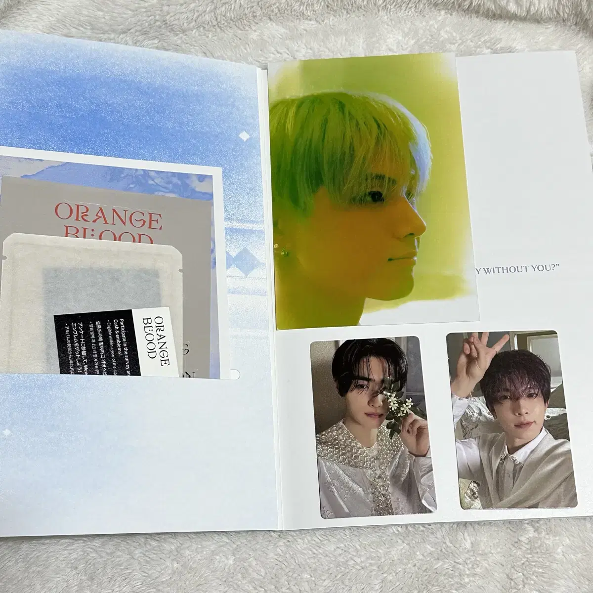 Enhypen Orangeblood unsealed album with photocard