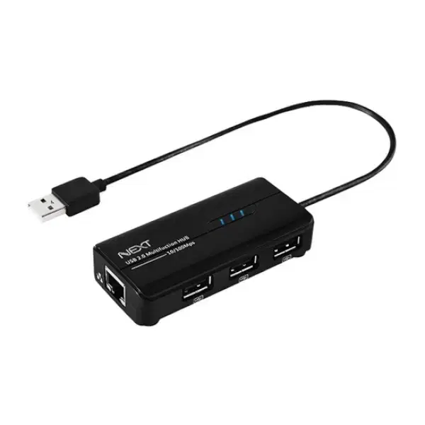 USB2.0 to 유선랜+3포트 USB 확장 멀티포트 허브