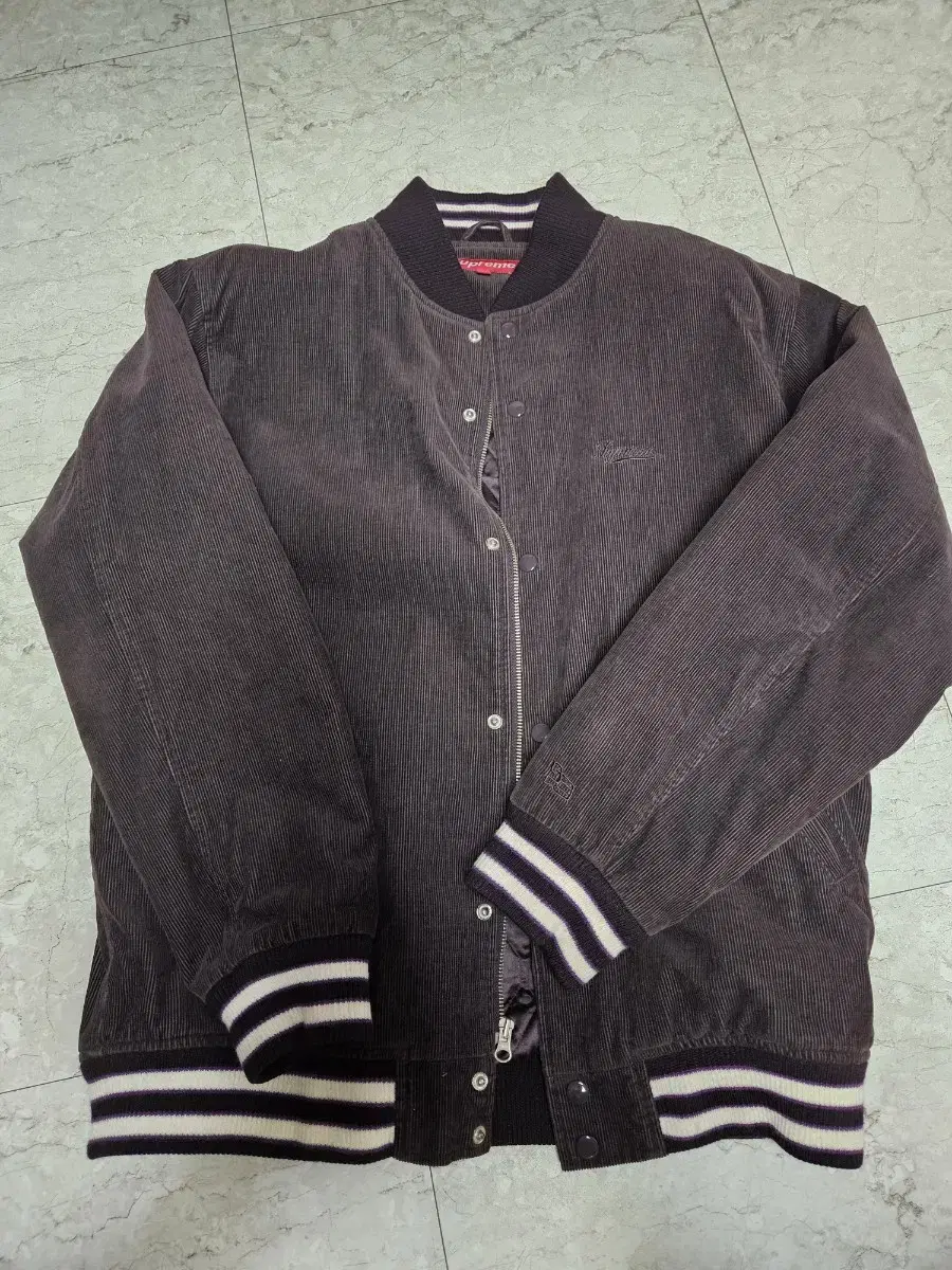 (XL) 06fw 슈프림 월드 페이머스 코듀로이 바시티 자켓