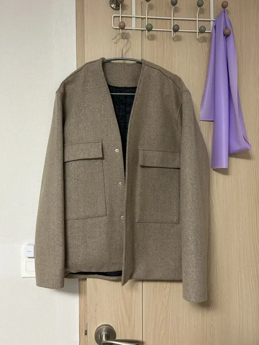 Rafferty Store Wool Rich Cardigan Coat_Wheat