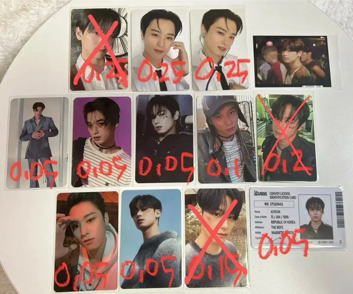 The Boyz juyeon photocard wts lee juyeon Fotocard Encon Treka