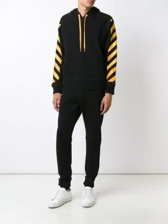 Moncler O Off-White Collaboration Hooded Zip Up