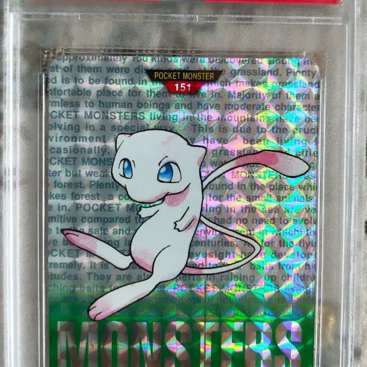 1996 반다이 포켓몬카드 초판 뮤 PSA 8