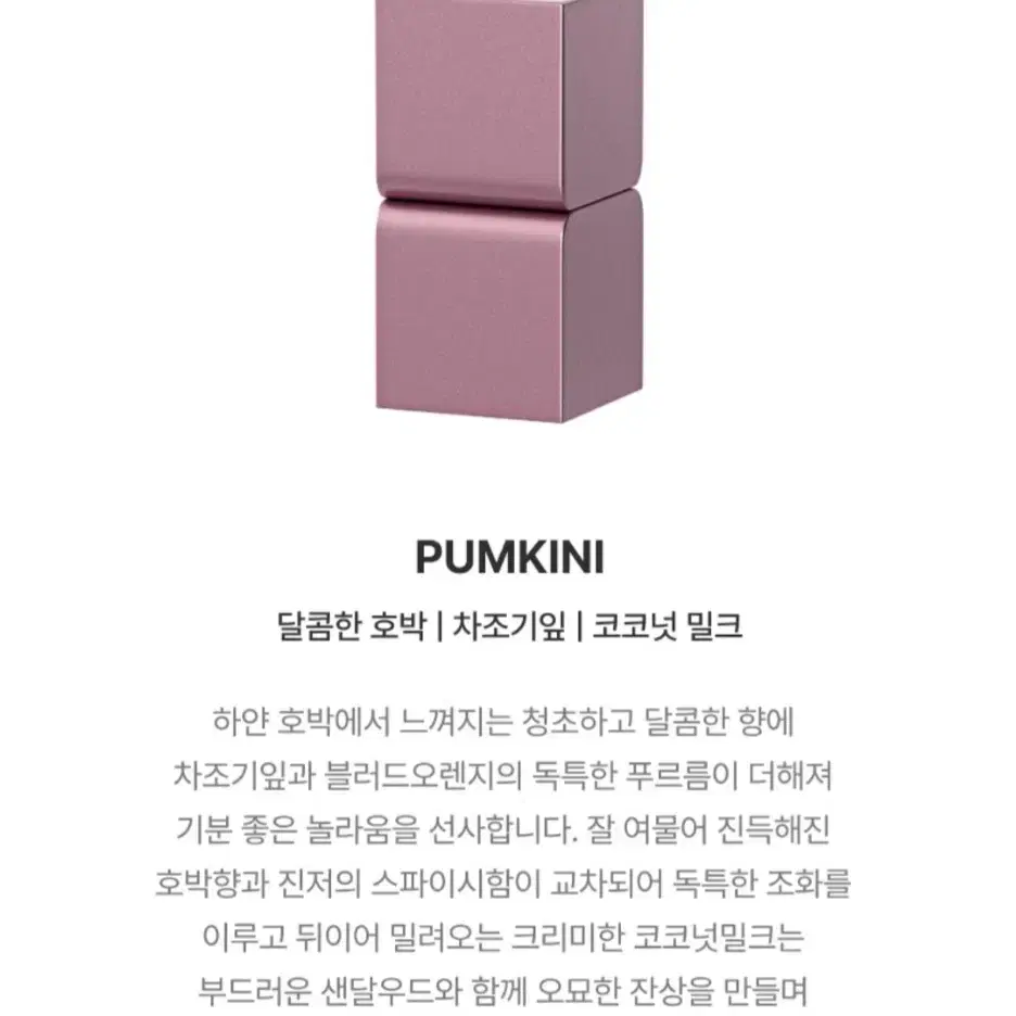 탬버린즈 퍼퓸 밤 고체향수 펌키니 PUMKINI