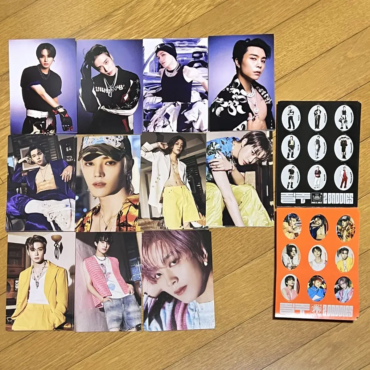 nct 127 질주 postcard sticker jungwoo jaehyun taeyong johnny yuta doyoung haechan