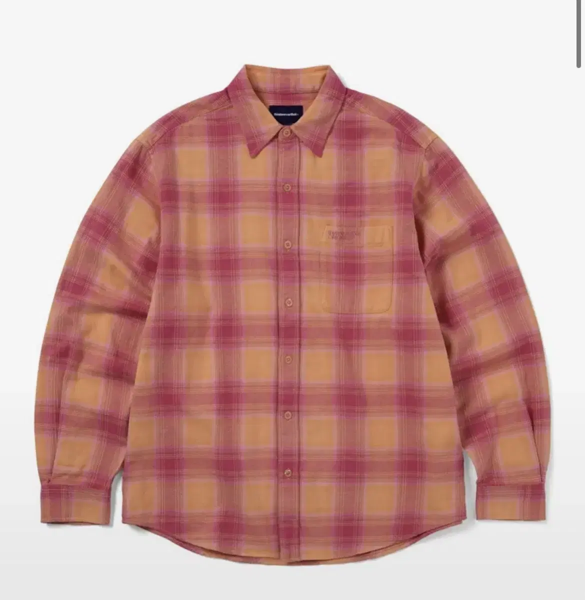 Shadow Plaid Flannel Shirt Pink/디네뎃셔츠