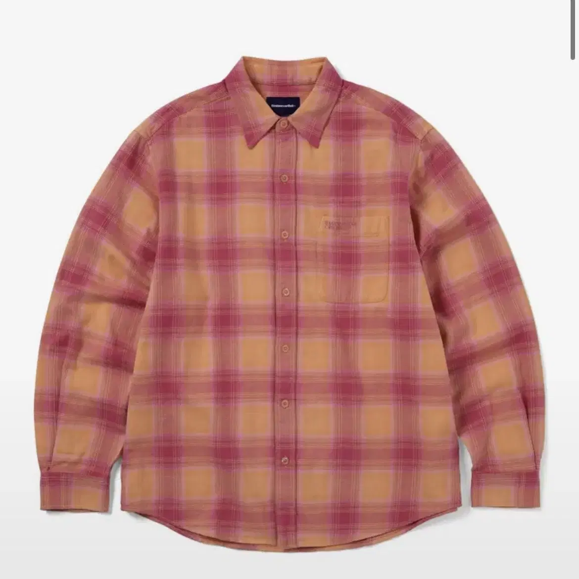 Shadow Plaid Flannel Shirt Pink/디네뎃셔츠