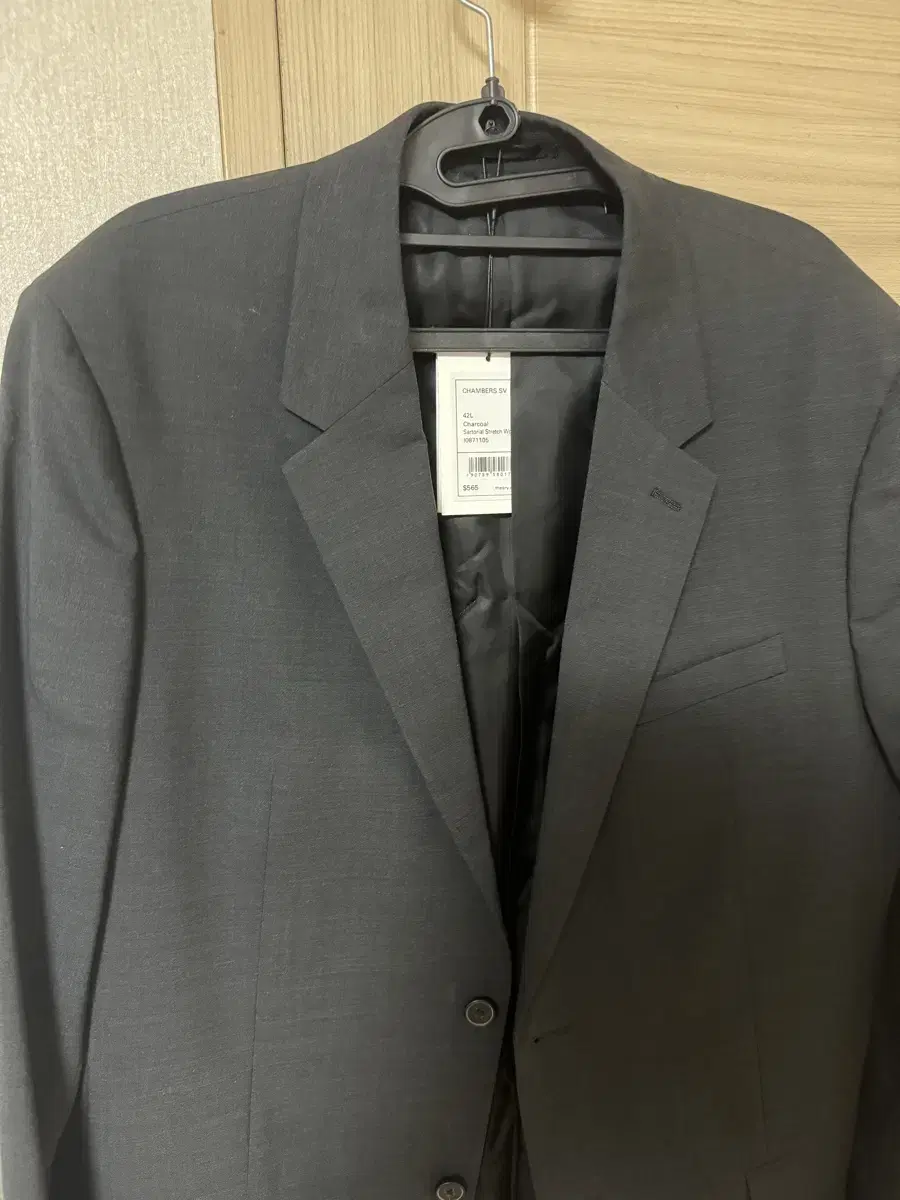 Terry Stretch Wool Blazer Charcoal 42L New for sale.