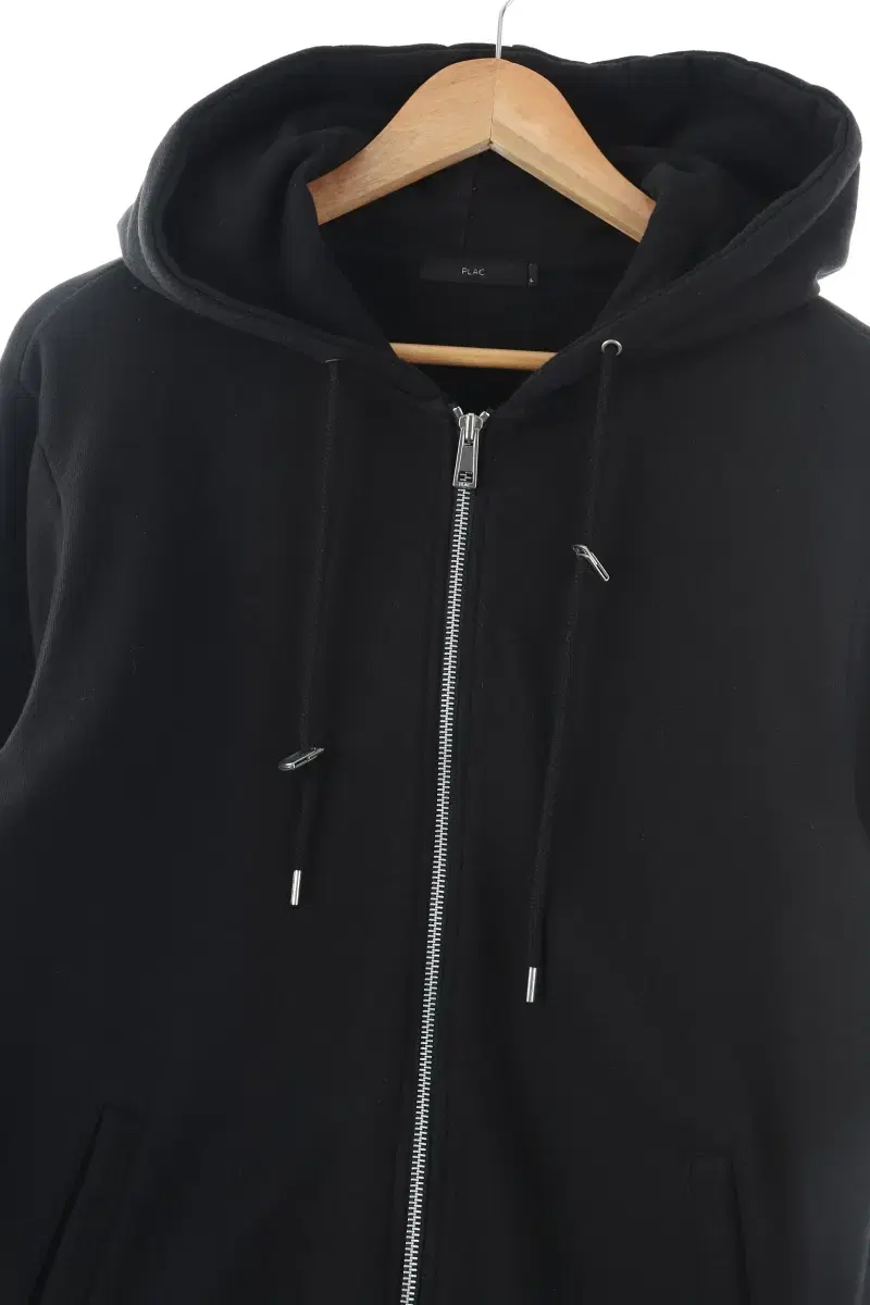 (L) BrandVintage hoodie zip-up black - FF68