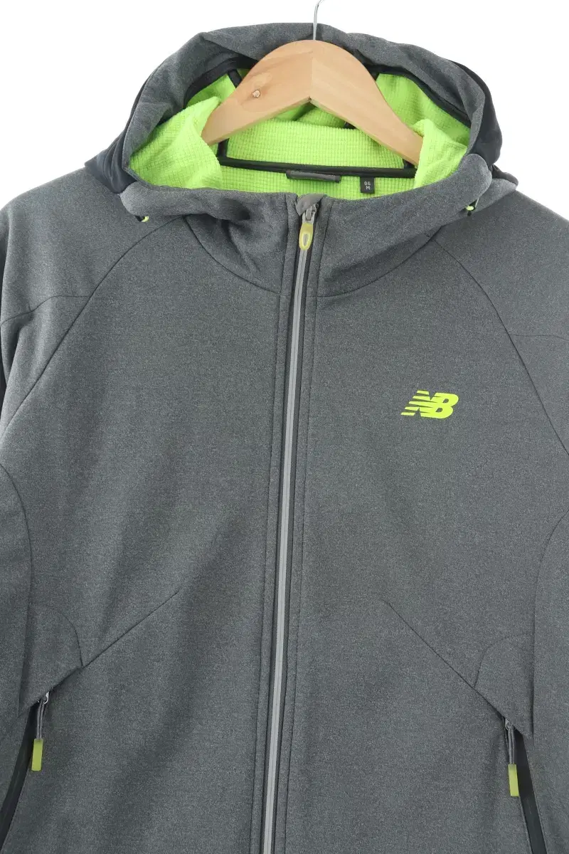 (M) New Balance Hoodie Zip Up Gray Poly Old School Limited Edition-FF9F