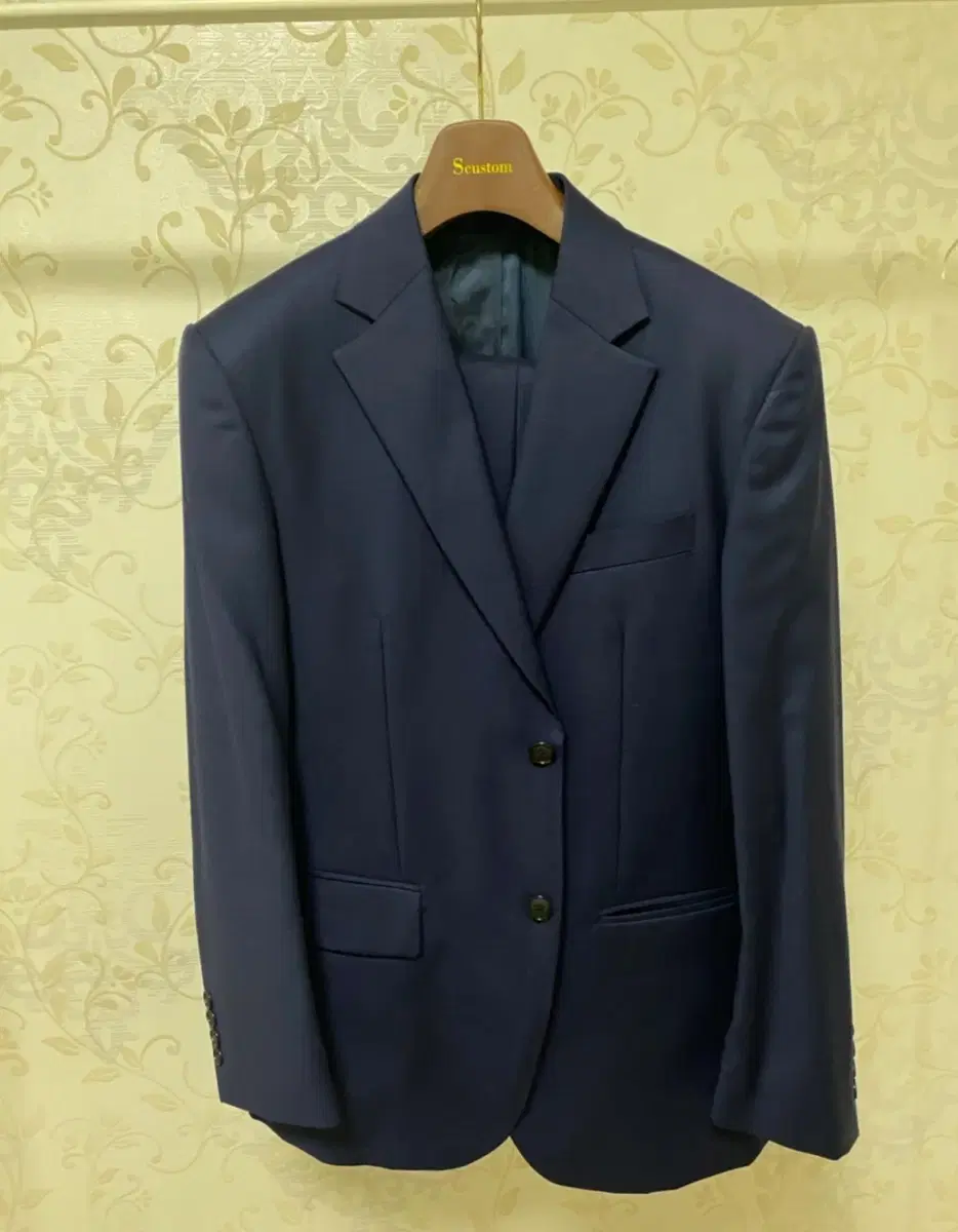 Sebastiano fabric blue-golden bronze tailored formal dress suit setup