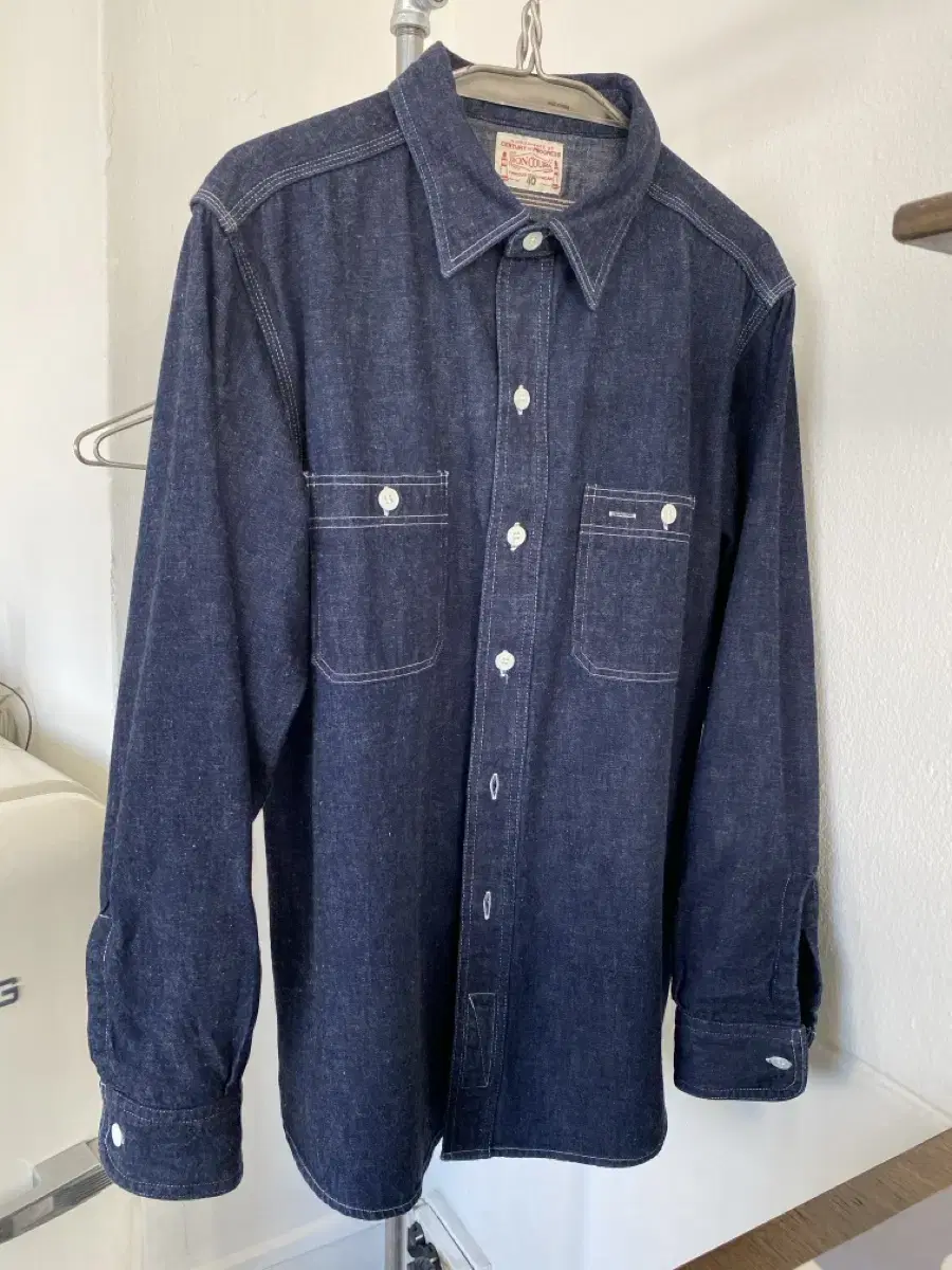 [40] Boncoura Boncoura Work Denim Shirt