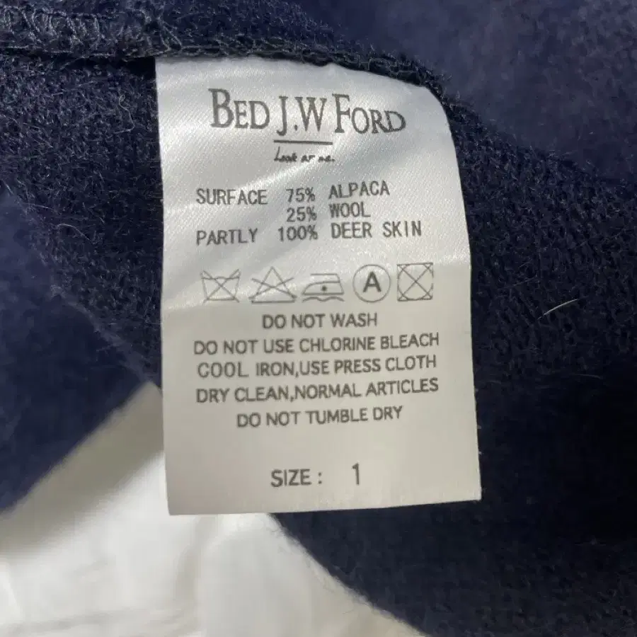 Bed j.w. Ford 알파카 레더 포켓 자켓