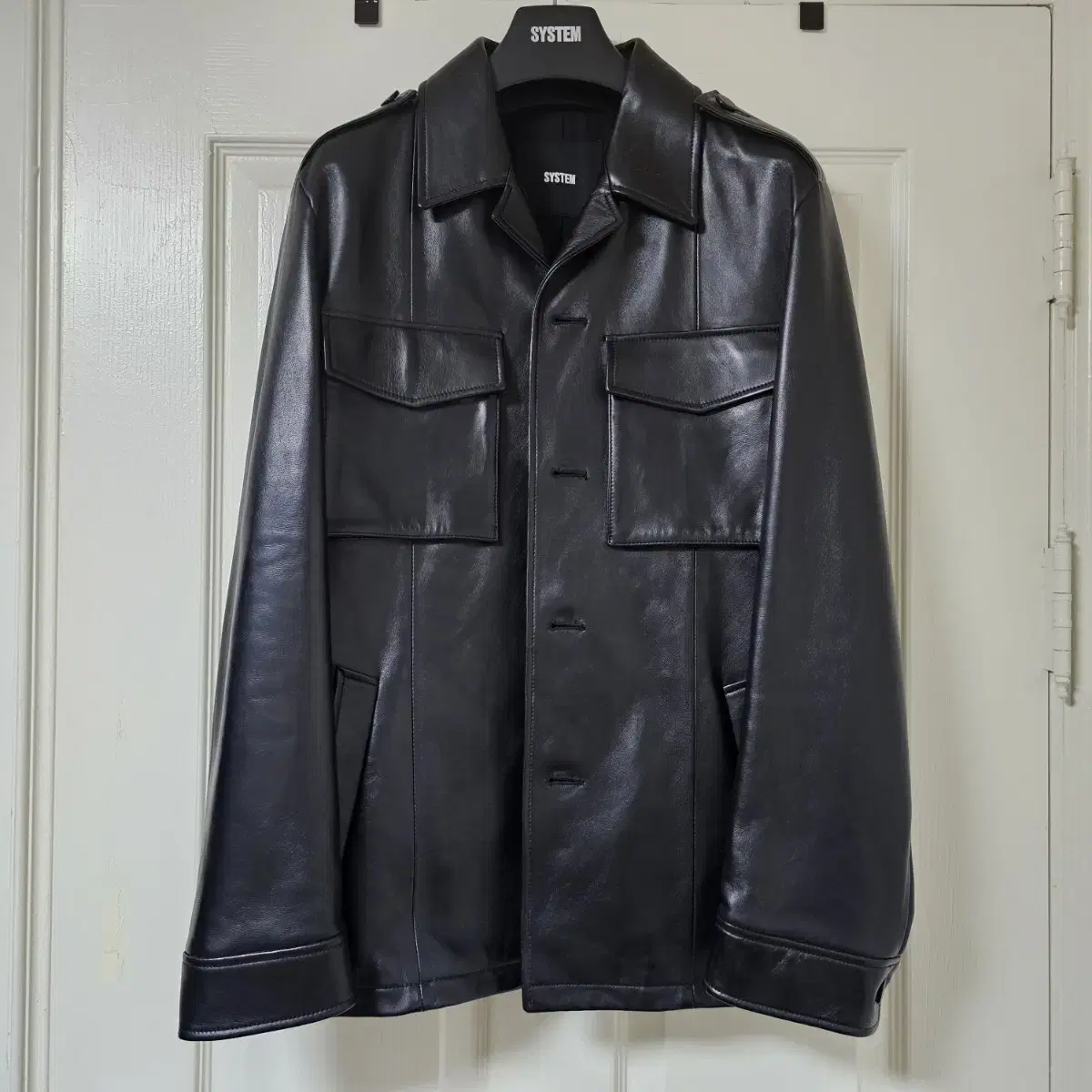 System Homme Leather Jacket