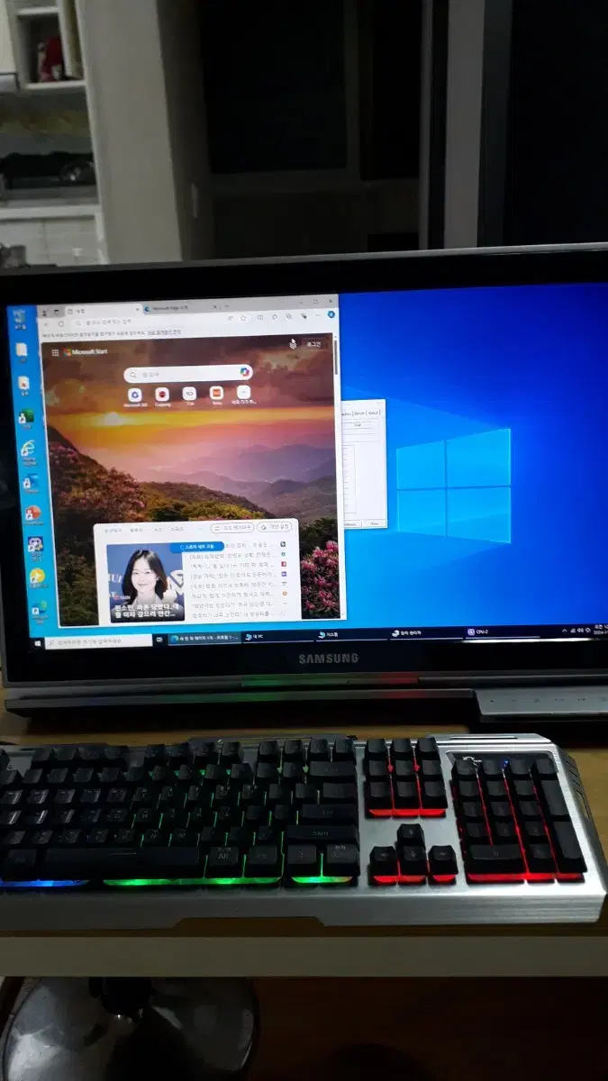 i5 쿼드코어 일체형 pc 램16기가 ssd 23인치 풀hd 해상도 tv