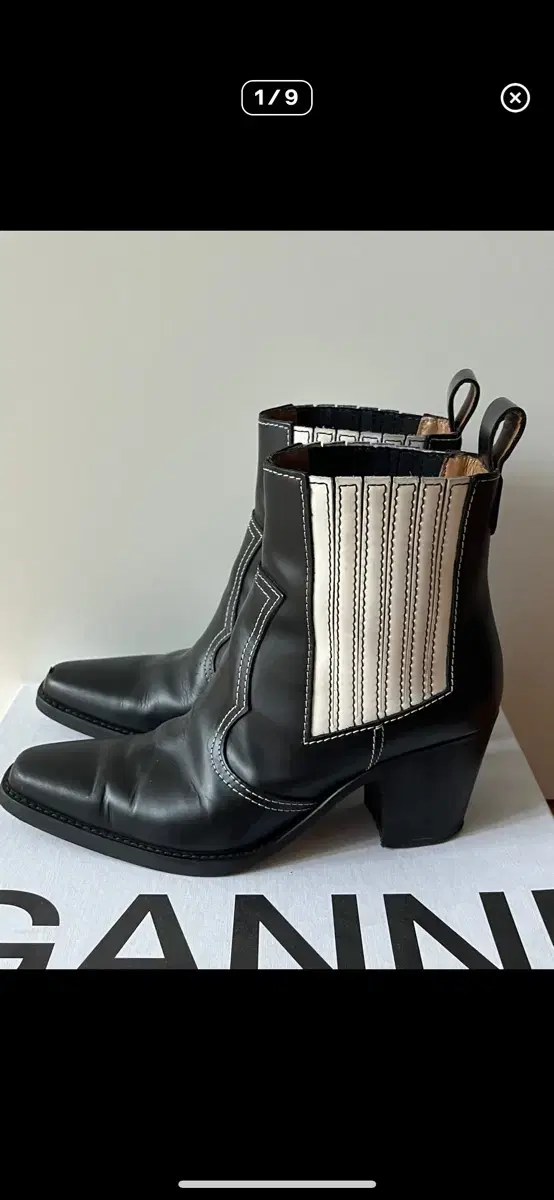 GANNI BOOTS 가니 앵클 부츠 EU 39